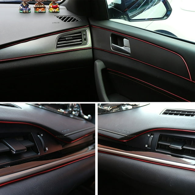 Tira de luces decorativas para coche, tira de luces LED para interior de coche de 10 m, luz ambiental para interior de coche fabricada con cuidado