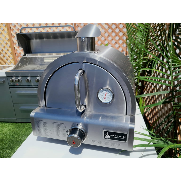 MONT ALPI Table Top Stainless Steel Large Portable Propane Outdoor Pizza Oven  Cooker MAPZ - The Home Depot