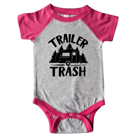 

Inktastic Trailer Trash- Camping Humor Gift Baby Boy or Baby Girl Bodysuit