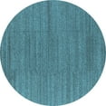 thumbnail image 1 of Ahgly Company Indoor Round Oriental Light Blue Industrial Area Rugs, 7' Round, 1 of 4