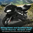 thumbnail image 6 of Fompes Mini 49CC Gas Dirt Bike, 2 Stroke Ride on Bike with Off-Road Tire, Pull Start, Oil Mixed Required, Dual Headlights, Kids Dirt Bike Support Up to 170lbs, 25MPH, Black, 6 of 14