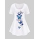 thumbnail image 1 of Camiseta Talla Extra Sólida de Mariposa Rosegal Camisetas tallas grandes, 1 of 5