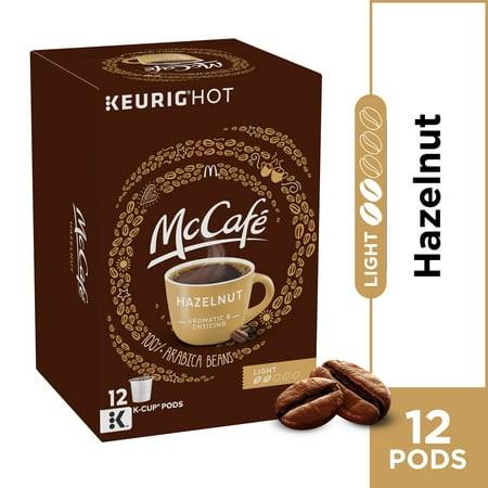 McCafe Light Roast Hazelnut Coffee K-Cup Pods, Caffeinated, 12 ct - 4.12 oz (Hazelnut K Cups Best Price)