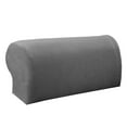 thumbnail image 6 of 4 Packs Spandex Stretch Armrest Covers Couch Armchair Arm Protector - Grey, 6 of 10