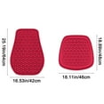 thumbnail image 2 of Tunhigl Car Seat Cushion and Backrest Set with Cooling Gel, All-Season Ergonomic Lumbar Support, Non-Slip Breathable Car Seat Pad for Driving Comfort, Back Support for Long Drives Red, 2 of 9