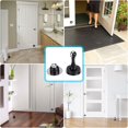 thumbnail image 2 of Magnetic Door Stopper, Heavy Duty Stainless Steel Door Stop Holder Come with 3M Double-Sided Adhesive Tape & Hardware Screws,Install with Adhesive Tape Or Screws On Floor Wall (Black), 2 of 13