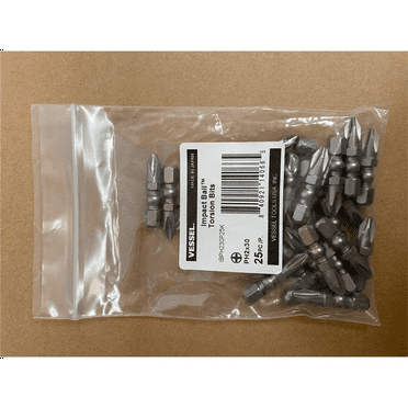 Vessel Tools Impact Ball Torsion Bits PH2X30 25PC (Bulk)