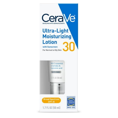 CeraVe Ultra-Light Moisturizing Face Lotion with SPF 30, 1.7 oz.