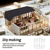 WHAMVOX 50 Pcs Assorted White Miniature Figurine People Model for Crafts and Decorations