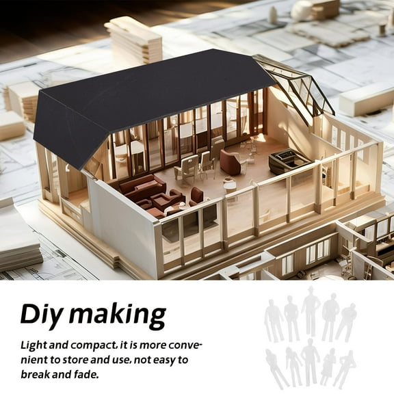 WHAMVOX 50 Pcs Assorted White Miniature Figurine People Model for Crafts and Decorations