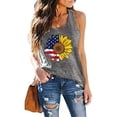 thumbnail image 2 of Dyegold 4th Of July Tank Tops For Women Summer Sleeveless American Flag Shirt Loose Casual Patriotic Graphic Tee Tops Tshirt, 2 of 4