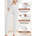thumbnail image 4 of Vaslanda Women's Mock Neck Thermal Underwear Sets Long Johns Long Sleeve Base Layer Pajama Top and Leggings Set Cold Weather S-3XL, 4 of 6