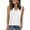White, variant on MORTTIC Women's Sleeveless V-Neck Tank Top Lightweight Loose Fit Summer Tee for Casual Days, Travel, S