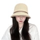 thumbnail image 1 of Sombrero de pescador tejido con circunferencia de cabeza grande para mujer, gorro de pescador con protección solar, para playa al aire libre, 58-60cm, 1 of 5