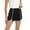 Black, variant on WBQ Women's Quick Dry Workout Running Shorts - Sport Gym Athletic Shorts with Pocket