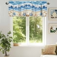 thumbnail image 6 of Summer Beach Valances for Windows, 60 x 18in, Seashell Starfish Nautical Coastal Rod Pocket Kitchen Valance Curtain Light Filtering Window Treatments for Living Room Bedroom, 1 Panel, 6 of 7