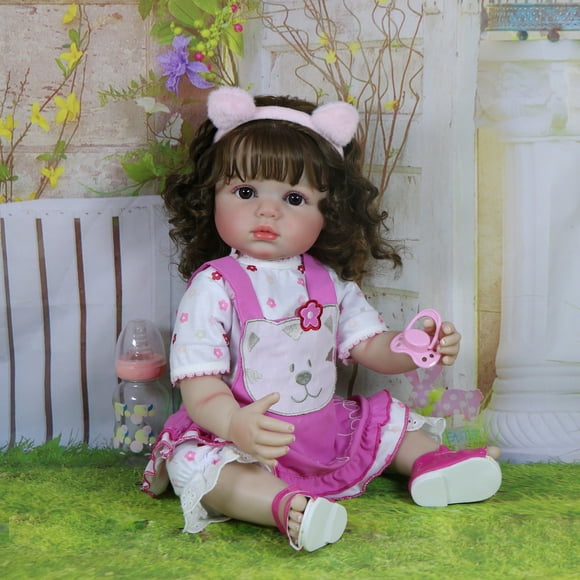 Purrfect Kitty Playtime Muñeca Reborn de 22 Pulgadas con Cuerpo de Vinilo, Atuendo y Accesorios