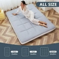 thumbnail image 6 of MOPHOTO Full Mattress, Extra Thick Floor Mattress, Japanese Futon Mattress, Folding Memory Foam Mattress, Gray Foldable Mattress with Storage Bag, 6 of 9