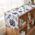 thumbnail image 6 of Table Runners 72 Inches Long Dress Scarves, Seahorse Coral Coastal Farmhouse Kitchen/Dining Table Runner, Coffee Tablerunners, Nautical Summer Beach Ocean Sea 16x72 Inch, 6 of 9