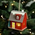 thumbnail image 5 of Christmas Cabin Ornaments Christmas Decorations Luminous Wooden Cabin LED Wooden Christmas Cabin Desktop Ornaments, 5 of 6