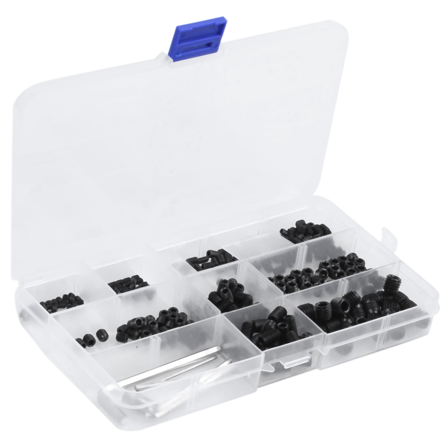 Beennex 300pcs M3/M4/M5/M6/M8 Hex Socket Grub Set Screws Assortment Kit with Box 