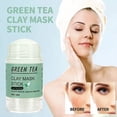 thumbnail image 4 of Green Tea Clay Face Mask Stick Rotating Face Mask Cuidado de la piel para todo tipo de piel, 4 of 9