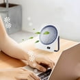 thumbnail image 5 of Bfogop 2025 New desktop fan, 100 level desktop fan，portable USB charging, portable ultra-thin, wall-mounted, mini dormitory, Camp out，home office, 5 of 6