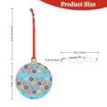 thumbnail image 3 of Zufioo Cute Donut Print Large Acrylic Christmas Ornaments, Suitable for Christmas Tree Christmas Holiday Party Pendant Decorations-Round Shape, 3 of 7