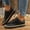 Black, variant on YOUYEDIAN Sneakers for Women Fashion Round Toe Slip On Platform Flat Sneakers Casual Outdoor Strap Design Walking Shoes