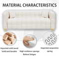 thumbnail image 5 of 80 Inches Long Technology Fabric Sofa, 3 Seats Waterproof & Stain-Proof, Anti-Cat Paw, 5 of 10