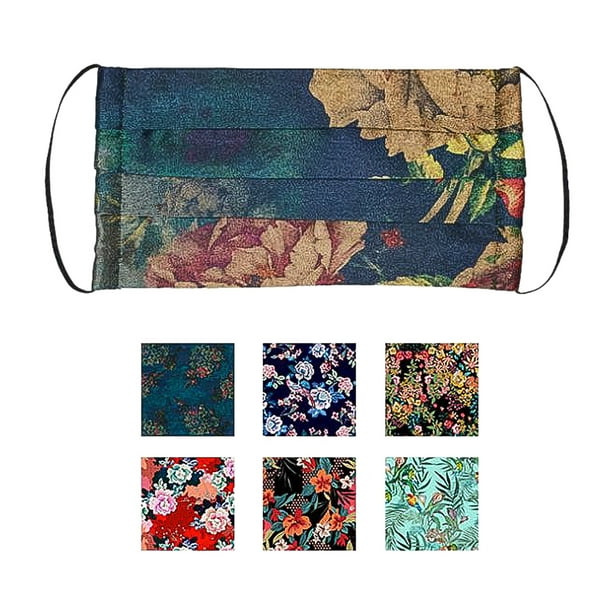 JOHNNY WAS Silk Charmeuse5 Pack Masks Mask Floral Multi Pack New