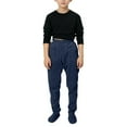 thumbnail image 2 of Letdown Boys Footed Pajama Pants Warm Winter Pjs Joggers Soft Footing Elastic Waisted Bottoms Nightwear Sweatpants, 2 of 9