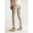 thumbnail image 4 of Embellish NYC Men's Arthur Repair Patchwork Distressed Skinny Fit Denim Jeans (32, Grey Wash), 4 of 5