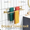 thumbnail image 4 of KOKOSIRI Hand Towel Bar 20 Inch Bath Towel Holder Bathroom Racks 50CM for Cabinet Kitchen Rails Brushed Gold Stainless Steel B5009BG-L20, 4 of 7
