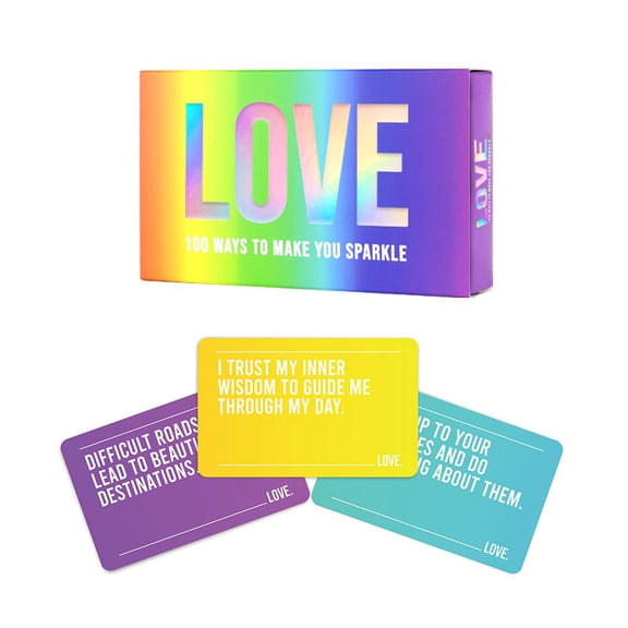 Gift Republic GR490102 Love-100 Affirmation Cards to Make You Sparkle
