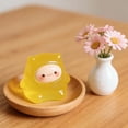 thumbnail image 5 of Fmbmuo Mini Ghost Resin Figurine Glow in Dark Resin 1pc for Desk Car Novelty Halloween (Yellow), 5 of 5