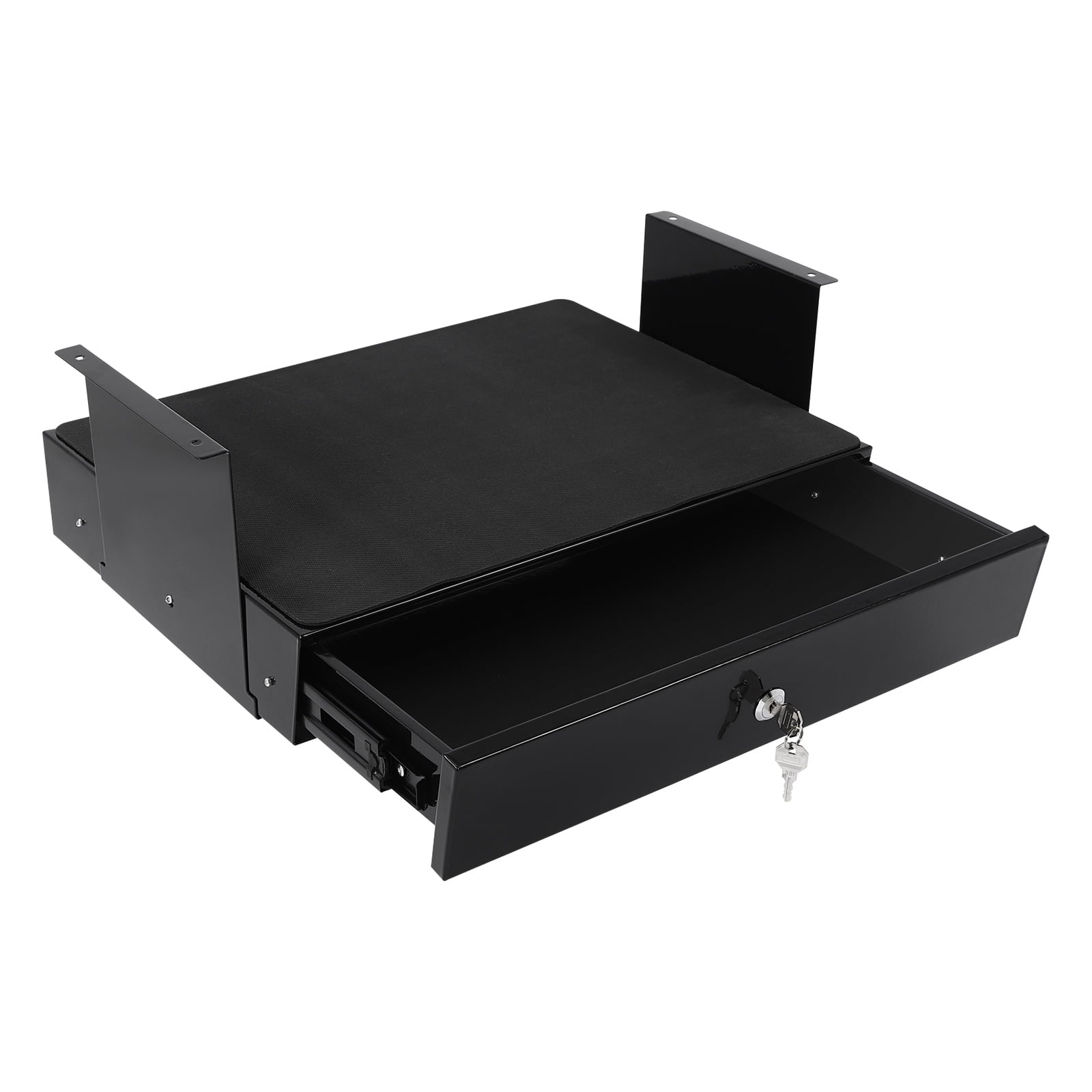 Under Desk Mounted Sliding Pull-out Drawer, Drawer Storage Organizer for Standing Desks, Pull-out Drawer