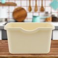thumbnail image 3 of Kitchen Cupboard Door Desk Hanging Trash Can Household Plastic Garbage Box (Beige), 3 of 8