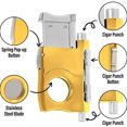 thumbnail image 2 of GearHill Stainless Steel Blade Cigar Punch Cutter with Gift Box Cigar Accessories (Gold), 2 of 7
