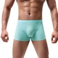 thumbnail image 3 of zuwimk Mens Underwear Men's Boxer Brief Comfort Flex Fit Ultra Lightweight Mesh Underwear Sky Blue,M, 3 of 5