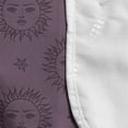 thumbnail image 4 of Sun Microwave Oven Cover, Esoteric Pattern with Hand Drawn Style Sun with a Face and Stars Cosmos Magic, Water Resistant Organizer with Pockets for Kitchen, 36" x 12", Dark Mauve, by Ambesonne, 4 of 4