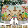 thumbnail image 1 of Fiudx Acentos De Decoración Del Hogar Alfombras De Cocina Felices De Pascua, Huevos De Conejito De Primavera, Flores, Alfombra De Cocina Floral, Conejo, Antideslizante, Lavable, Alfombrillas Para Fre, 1 of 6