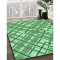 thumbnail image 3 of Ahgly Company Machine Washable Indoor Rectangle Transitional Jade Green Area Rugs, 4' x 6', 3 of 7