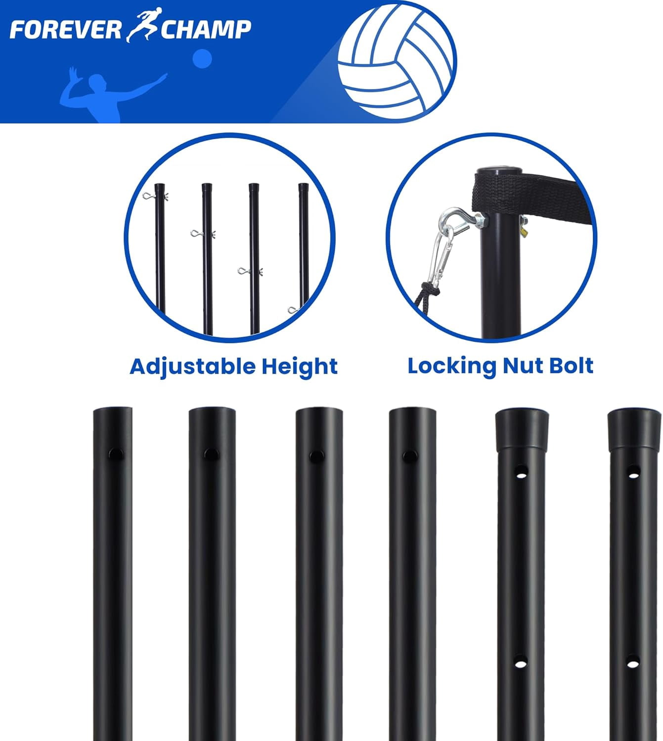 Volleyball Net Outdoor - Includes 32x3 Feet Regulation Size Net - Volleyball Net for Backyard, Beach, or Pool