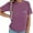 Purple, variant on Hifoo Maternity Comfort Breastfeeding Shirts For Women Mama Zipper Nursing O-Neck Tops Distressed Pregnancy Clothes With Pocket Comfort Pregnant Blouses