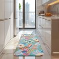 thumbnail image 4 of Green Pioneer Flower and Leaf Kitchen Rug Mat,Kitchen Runner Rugs Non Skid Washable,Decorative Kitchen Floor Mats for Kitchen,Sink,Laundry,17"x47.2", 4 of 7