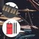 thumbnail image 5 of Bolsa para baquetas 4-12 pares de baquetas, mazos, cepillos, bolsa para baquetas de percusión, correa hombro desmontable , Rojo 24 palos Rojo 24 palos Hugo Bolsa de mazo de tambor, 5 of 10