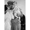 thumbnail image 2 of U.S. Soldier Bidding His Wife And 8-Month-Old Son Goodbye As He Leaves For Korea In 1950. Korean War History, 2 of 2