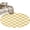 Yellow, variant on Beige Checkered Round Area Rug 4 FT, Non Slip Indoor Outdoor Rug, Geometric Cream Buffalo Plaid Washable Soft Circular Carpet Non-Shedding Floor Mat for Coffee Table Nursery Foyer Balcony