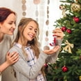 thumbnail image 3 of Adornos navideños, adornos navideños, regalos navideños, árbol de Navidad acrílico 2D, colgante de 26 letras, regalo decorativo, colgantes para fiestas navideñas familiares, objetos colgantes, 3 of 6